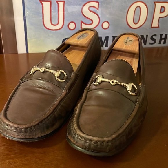 Cole Haan Bit Loafers Men’s size 10 brown leather gold horse bit hardware - Picture 4 of 7
